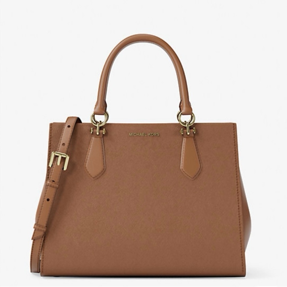 Michael Kors Tan and Black hand bag/crossbody